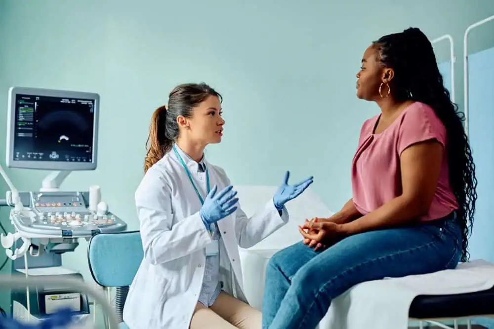 Woman have consultation about vaginal laxity Aldridge
