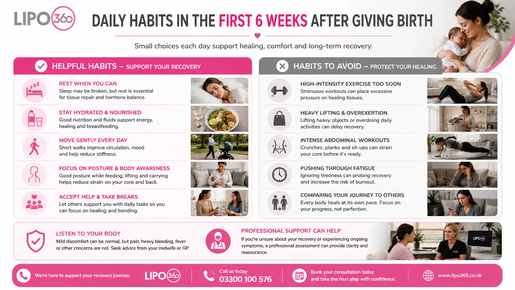 What to Do (and Avoid) in the First 6 Weeks After Giving Birth To Avoid Diastasis Recti 3 First 6 Weeks After Giving Birth To Avoid Diastasis Recti Aldridge : Daily Habits in the First 6 Weeks After Giving Birth